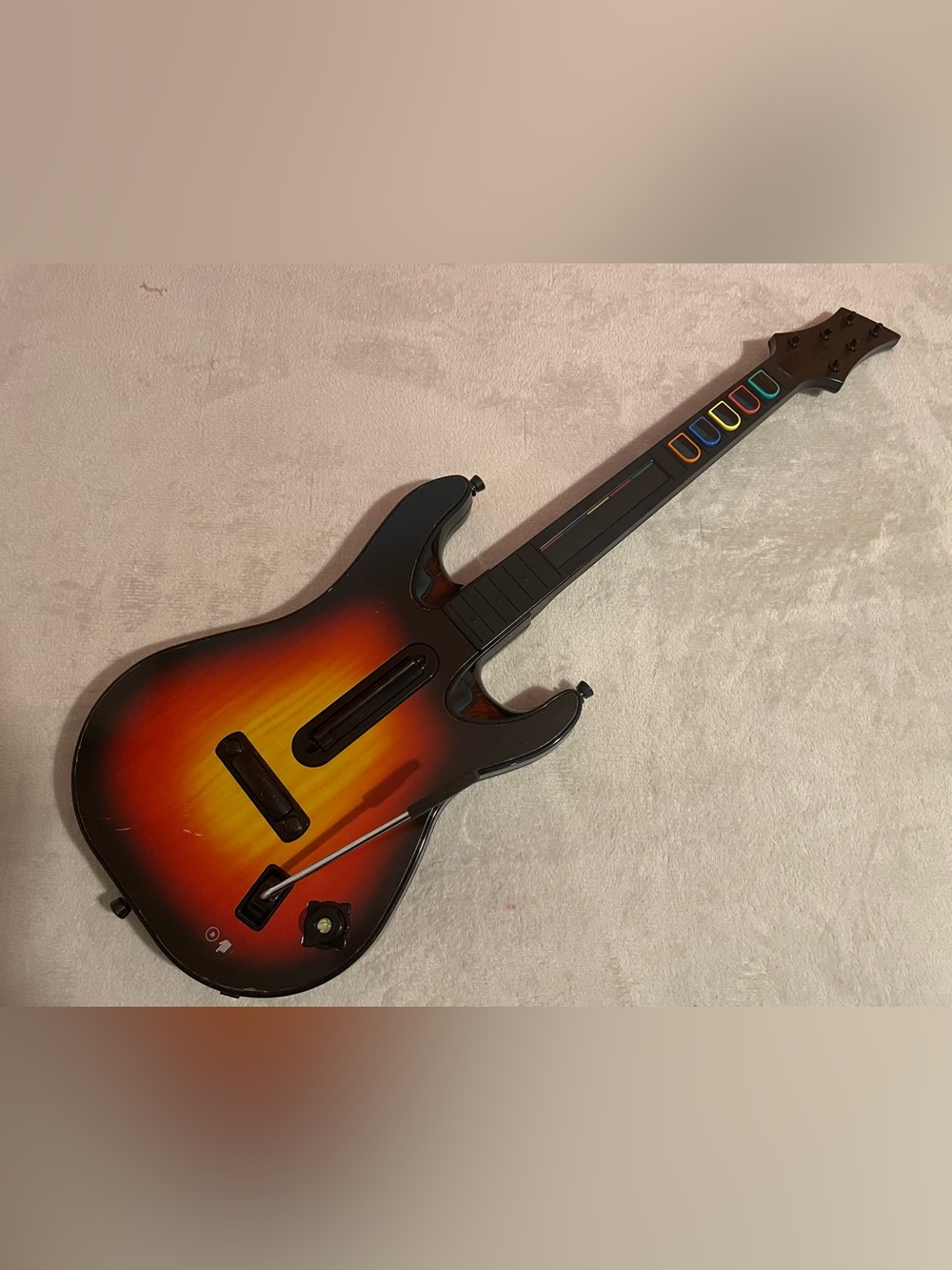 Guitar Hero Wireless Sunburst Guitar Controller XBOX 360 Tested Working